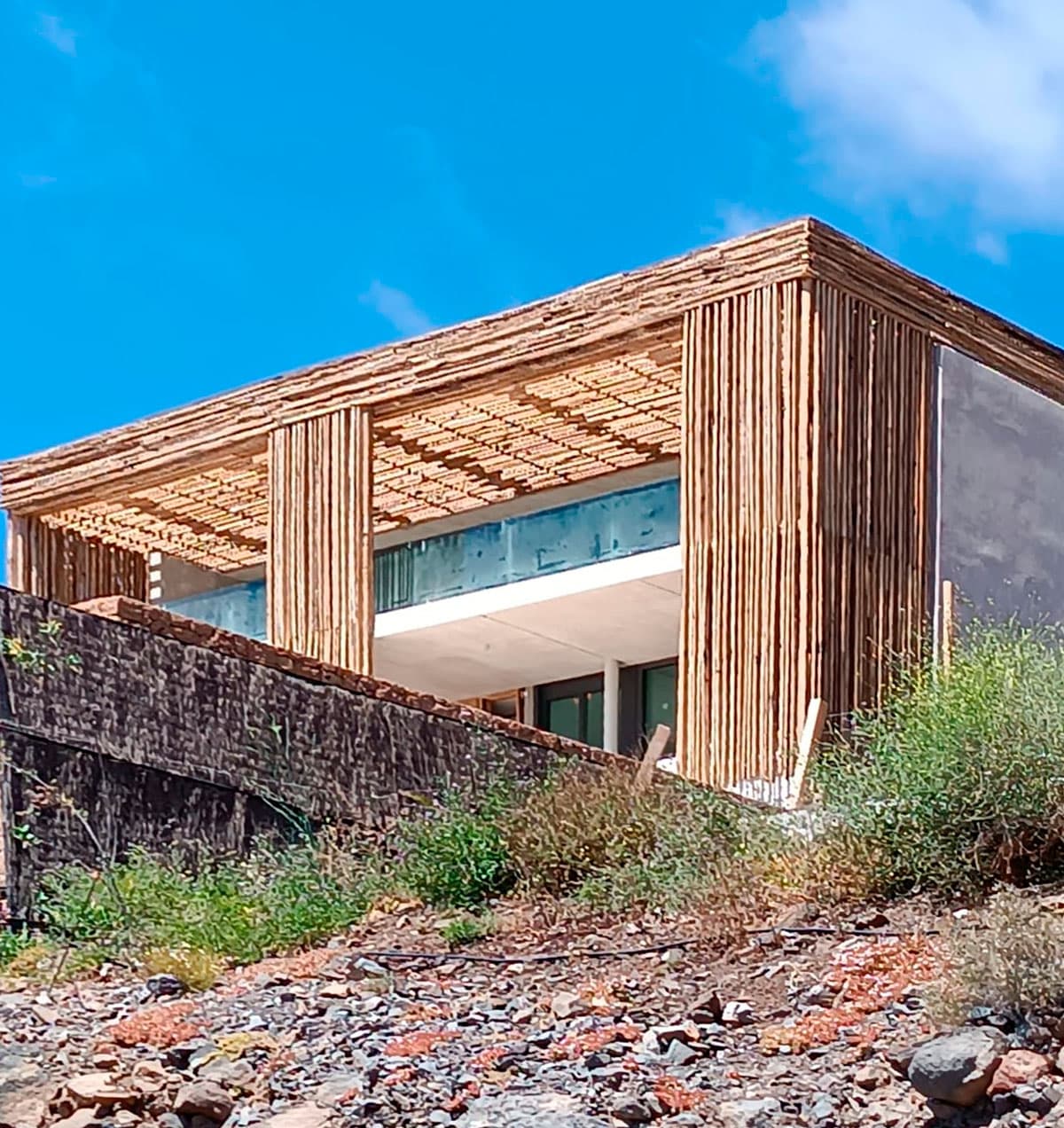 Fachadas de madera de batea en Barbanza